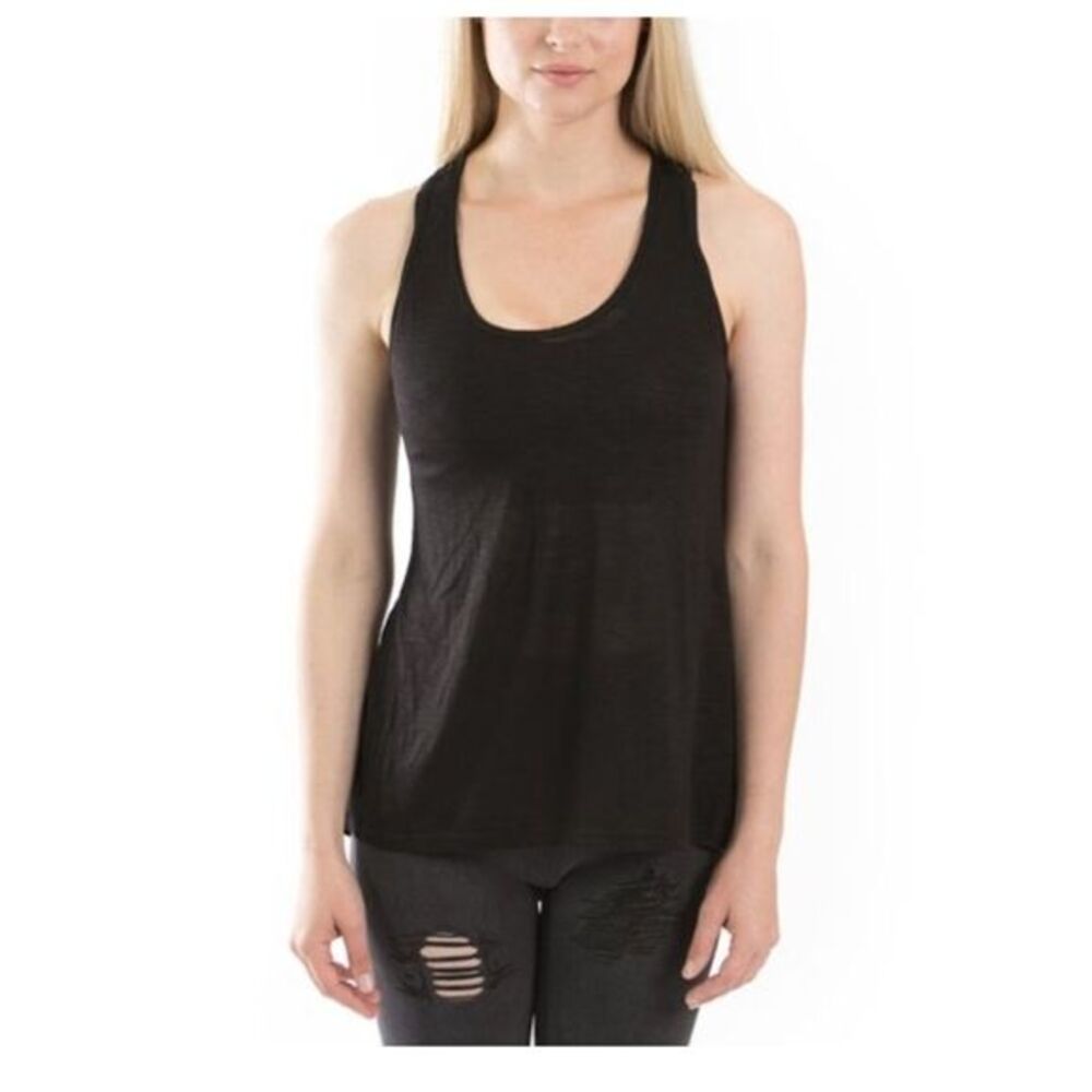Simple flavor women’s Black Hi-Low Tank Size XL # G527